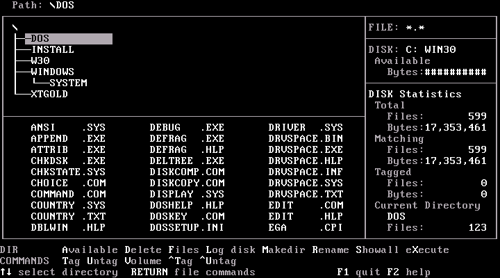 XTree 1.06 - File Manager